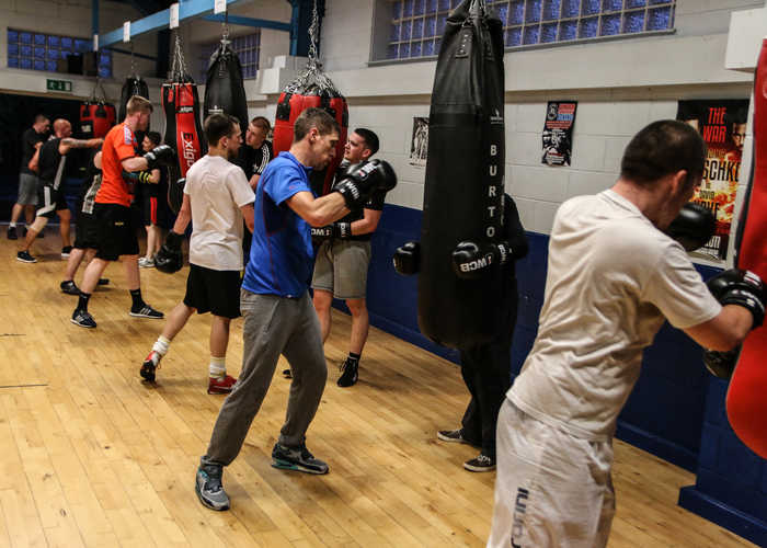 Participants taking part in 8 weeks free training with UWCB